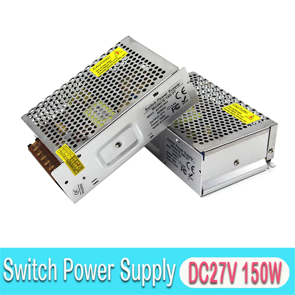 Universal DC27V 5.6A 150W Switch Power Supply Driver Transformers AC 100-240V Input to DC 27V SMPS for CCTV camera Stepper CNC |