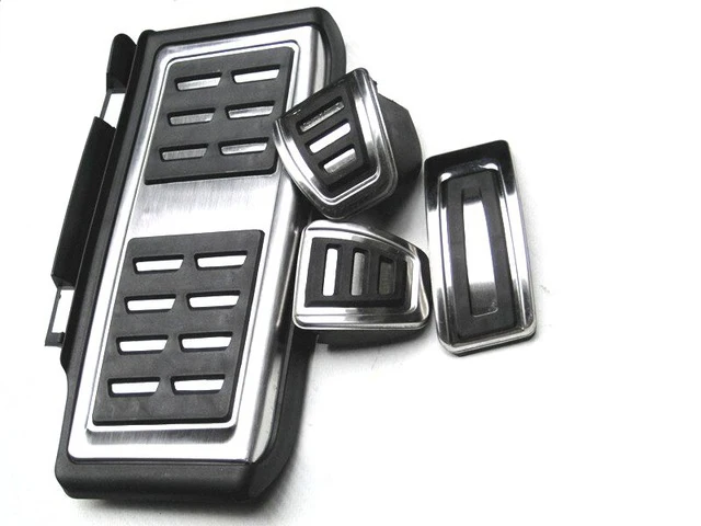 4PCS MT Педаль из нержавеющей стали для VW GOLF 7 GTi MK7 Lamando POLO A05 Passat B8 Skoda Октавия Рапид 5E 5F A7+ автомобильные аксессуары - Название цвета: 4PCS MT