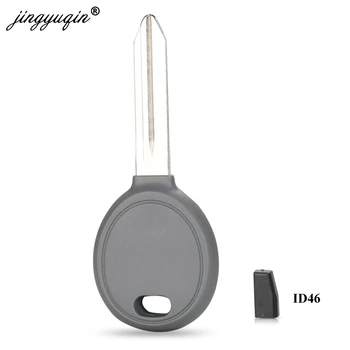 

jingyuqin 30pcs Transponder Car Key Shell Case +46 Chip For Dodge Sebring Magnum Durango Jeep Chrysler 300 Pacifica Town Country