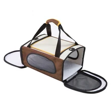 Дорожная сумка-переноска для кошек, Женская Складная Сумка-переноска для собак, роскошная слинг-клетка для переноски кошки, ящик Mochila Perro Gato, товары для домашних животных, пространство EE5MB