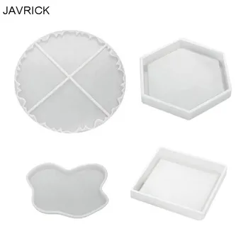 

Crystal Epoxy Resin Mold Coaster Cup Mat Casting Silicone Mould DIY Making Tool