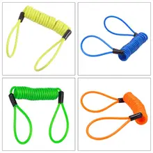 1,2 м сигнализация замок безопасности анти вор напоминание пружинный стальной кабель мотоциклетное колесо использовать