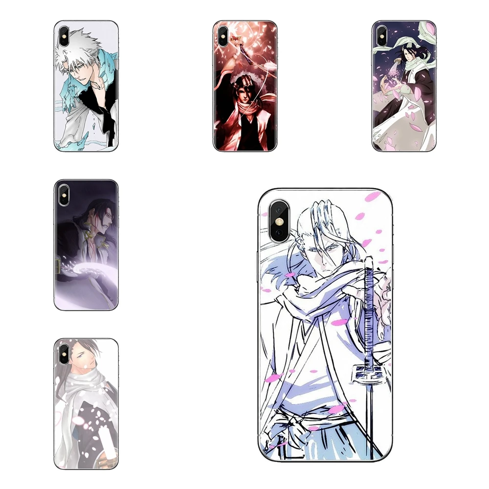 Silicone Cases Bleach Byakuya Kuchiki Anime Art For Sony Xperia Z Z1 Z2 Z3 Z5 compact M2 M4 M5 E3 T3 XA Aqua LG G4 G5 G3 G2 Mini |