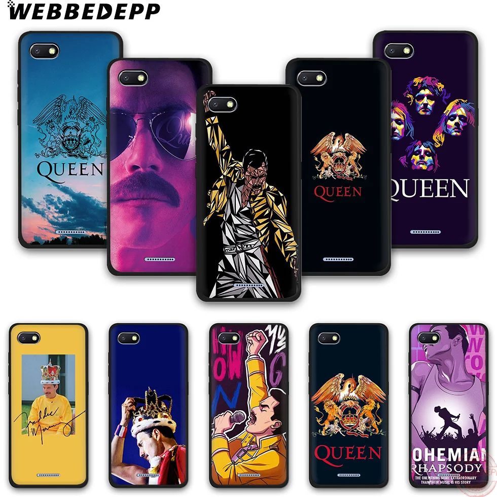 WEBBEDEPP Queen Band Fashion Soft Silicone Phone Case for Redmi Note 6Pro 7Pro 4A 4X 5 5A 6A 8A 7 S2 note 8 |