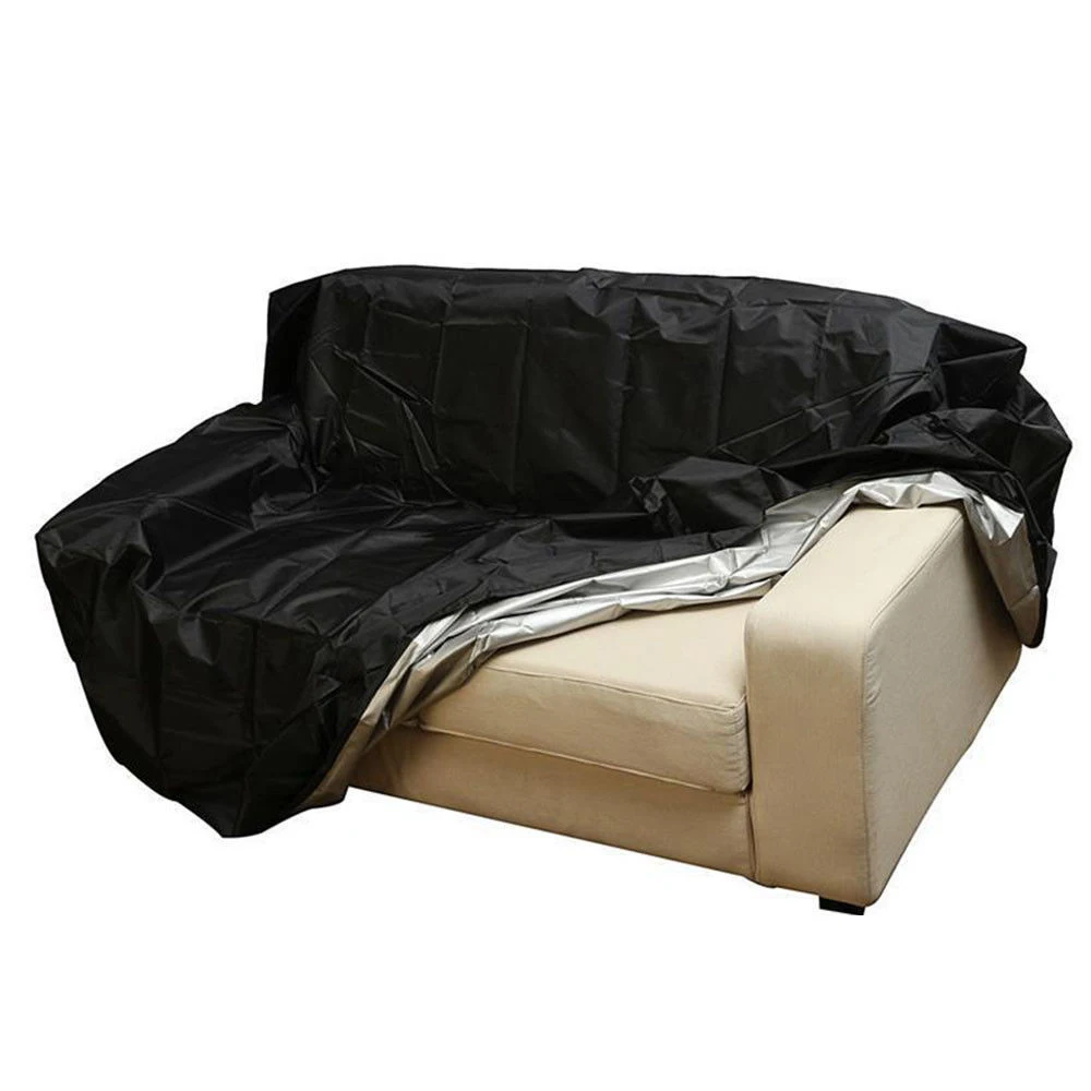 Rain Waterproof Snow Chair Sofa Table Cover High Back Outdoor Patio Garden Furniture Storage Dust Proof PVC Black Covers D30