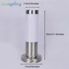 Outdoor White PC Frosted Acrylic Shade Pillar Lamp Landscape Corridor Porch Path Post Light Lamp Pillar Bollard Light for Home 2