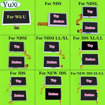 

YuXi Top Bottom & Upper Lower LCD Screen Display For Nintend DS Lite for NDS for NDSL for NDSi New 3DS LL XL for WiiU