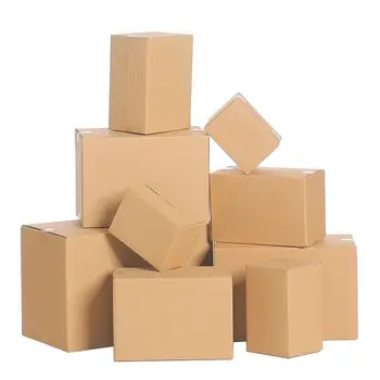 

10pcs/lot Wholesale 7 Sizes Corrugated Packing Box Kraft Paper Mailing Box Express Transportation Carton Box