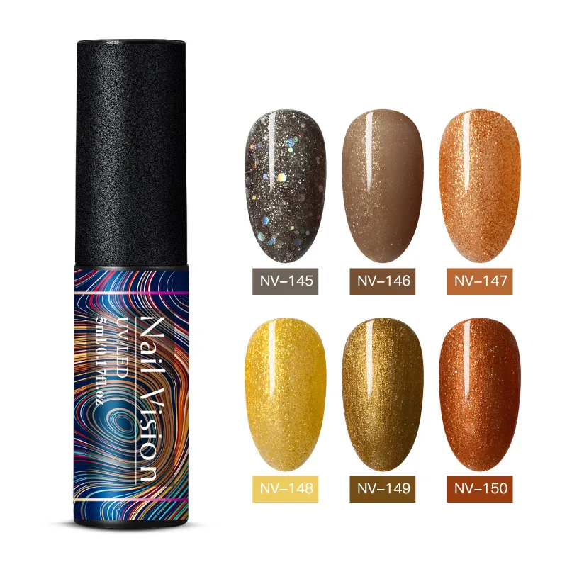 ZH08821 Nail Vision 5 мл Цветной Гель-лак набор для ногтей Гибридный Гель-лак Полупостоянный впитывающий УФ Гель-лак для ногтей DIY Дизайн ногтей Гель-лак - Цвет: ZH08821