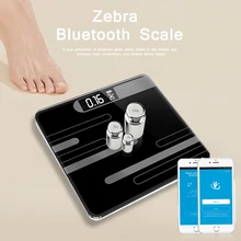 Bluetooth Body Fat Scales Electronic Bathroom Digital Scale Floor Tempered Glass Weight Smart Scales Sync App BMI Balance Health
