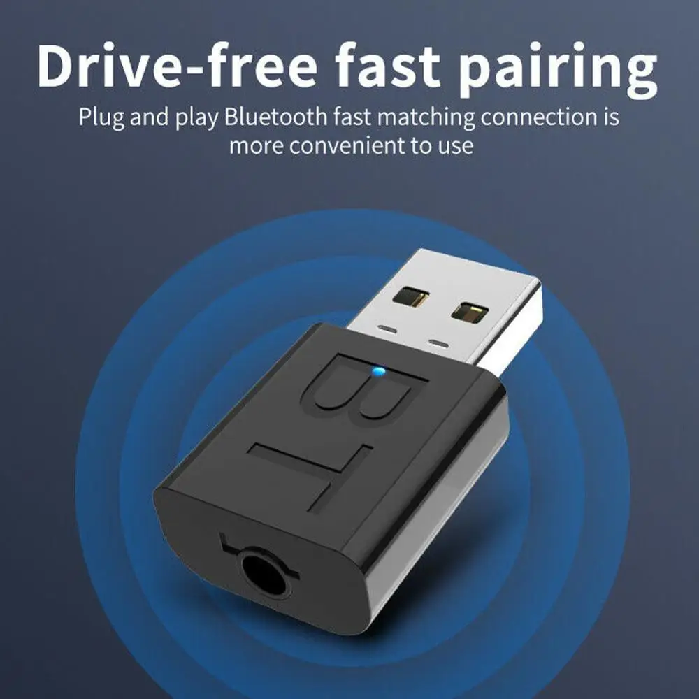 USB Bluetooth 5 0 передатчик приемник беспроводной аудио 10 м порт адаптер прямая