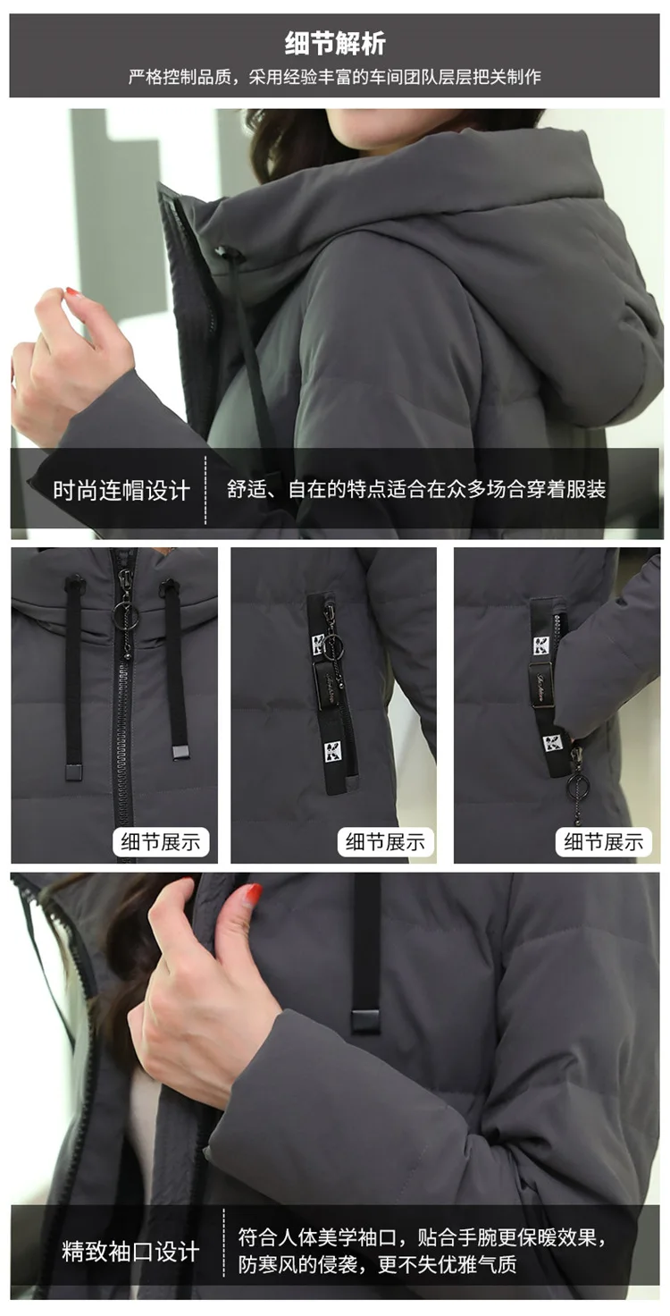 Женский пуховик, зима, стиль, брендовый, настоящий продукт, теплый, с капюшоном, белый утиный пух, пальто, средней длины, пуховик для женщин