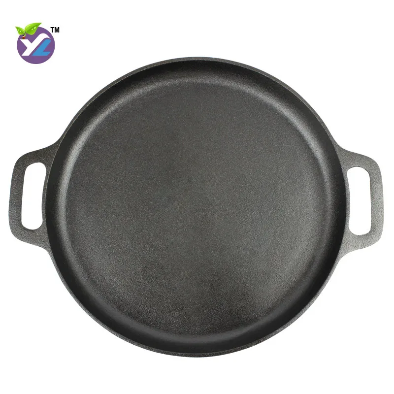 

Commercial Use Household Dual Handle Cast-iron Frying Pan Electric Grill Griddle Pancake Maker Customizable Wok Restaurant