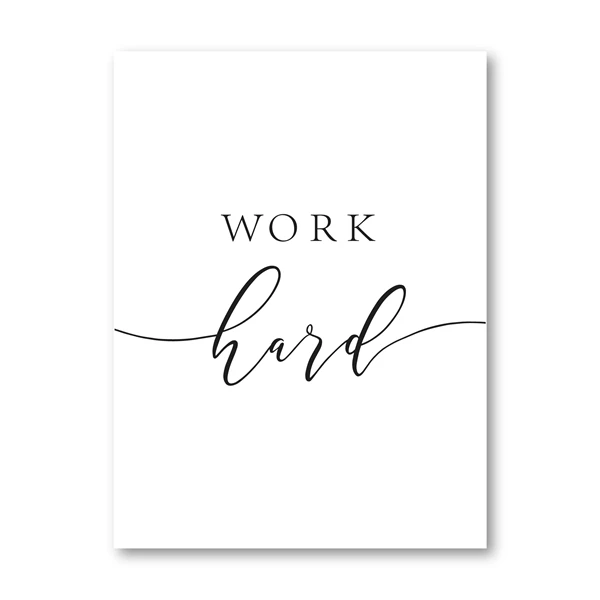 Stay-Positive-Quote-Print-Work-Hard-Make-it-Happen-Motivational-Wall-Art-Canvas-Painting-Black-White (6)