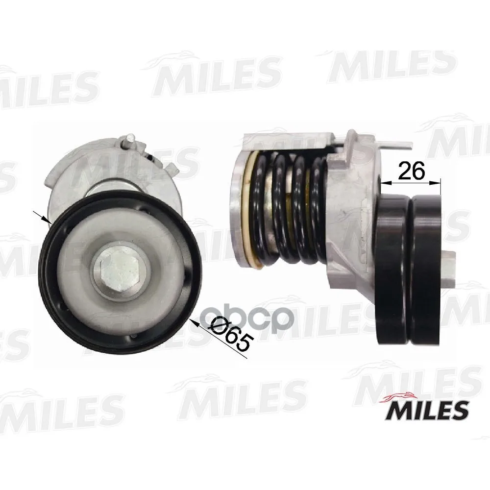 Натяжитель Ремня Приводного Vw Golf/Passat 1.4 Tsi 05- Miles Ag00314 Miles арт. AG00314