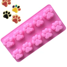 

1pc Silicone Mold Puppy Paw and Bone Bakeware Dog Cat Footprint Paw Shapes Cake Molds Cookie DIY Cake Decorating Baking Moulds