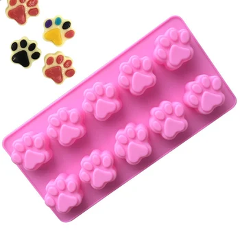 

1pc Silicone Mold Puppy Paw and Bone Bakeware Dog Cat Footprint Paw Shapes Cake Molds Cookie DIY Cake Decorating Baking Moulds