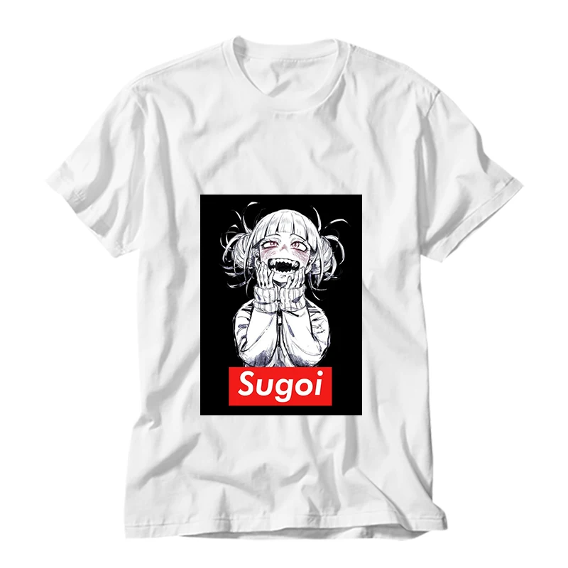 Японская манга, хлопковая Футболка с принтом для девочек, sugoi/senpai/waifu, мужская повседневная футболка с круглым вырезом и короткими рукавами, футболки для подростков - Цвет: txsugoi18