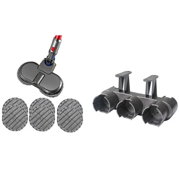 

Vacuum Cleaner Attachments Holder Storage Rack Set for Dyson V6 V7 V8 V10 & Electric Mopping Brush + Cleaning Cloth