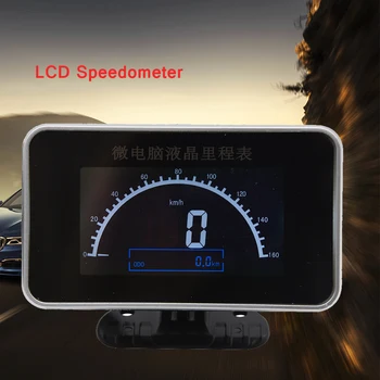 

LCD Speedometer Gauge Speed Odometer Car Speed Power Meter Gauge Panel 9-36V FOR Car Speedometer Motorcycle Truck Universal