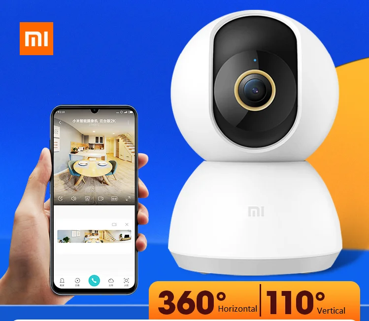 2020 Xiaomi 1296P умная IP камера 2K Cam Веб видеокамера 360 Угол WIFI Беспроводная ночного