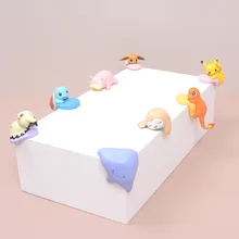 

8 Table Corner Pokemon Pikachu Little Fire Dragon Jenny Turtle Corner Guard Hand-run Desktop SideCorner Protector Doll