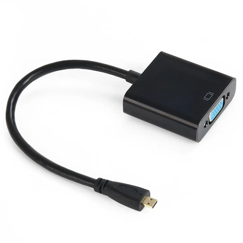 1080P Micro HDMI Male-VGA Женский видео конвертер адаптер кабель для PC tv HD tv