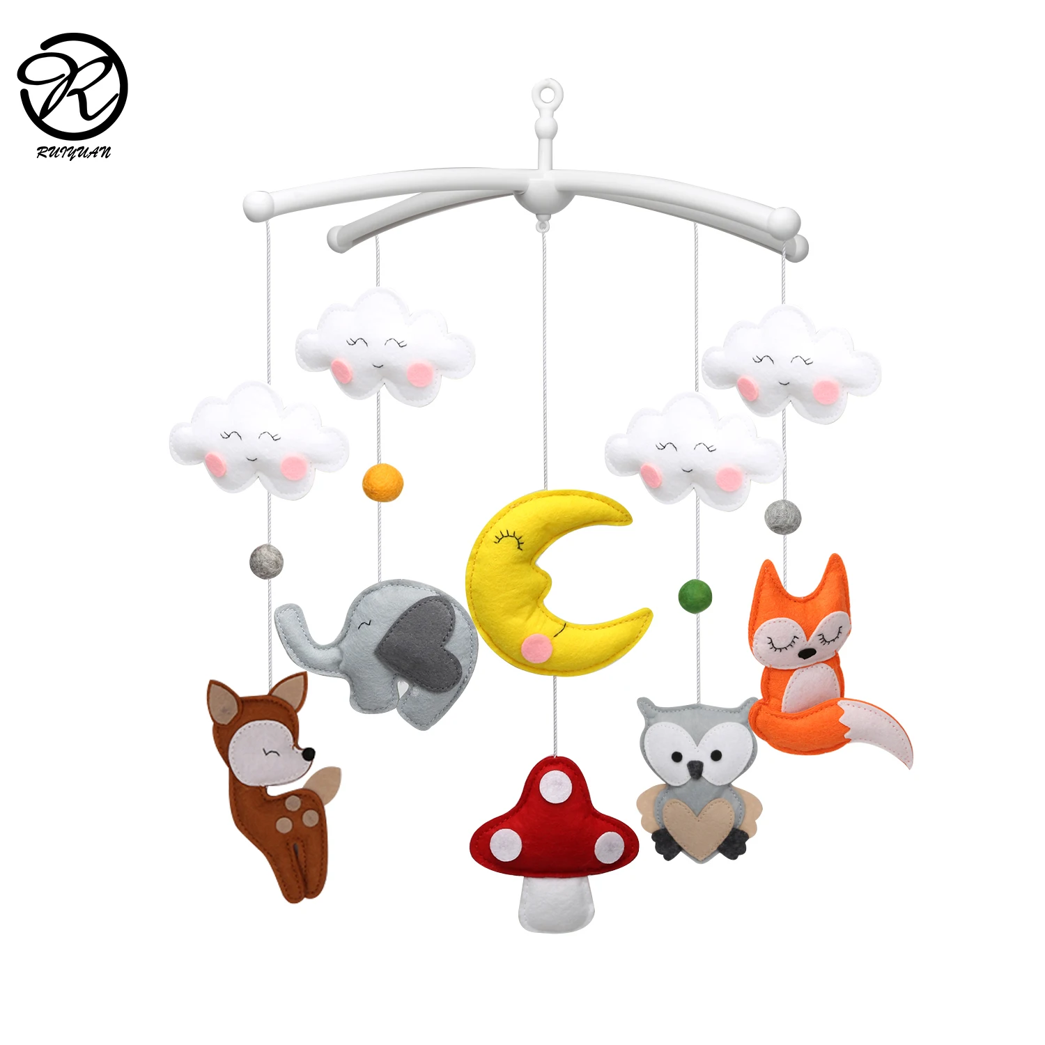 Home Décor Mobiles Nursery mobile woodland Woodland baby mobile Crib