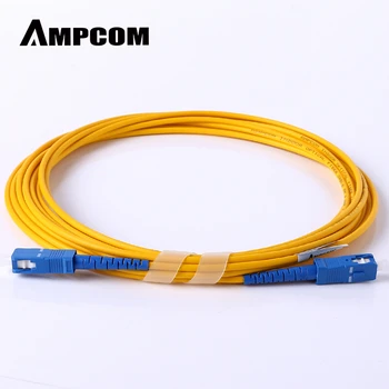 

AMPCOM SC SC Fiber Patch Cable Simplex 9/125 SC/UPC to SC/UPC Singlemode Jumper Single Mode Patch-Cord sc/sc SMF
