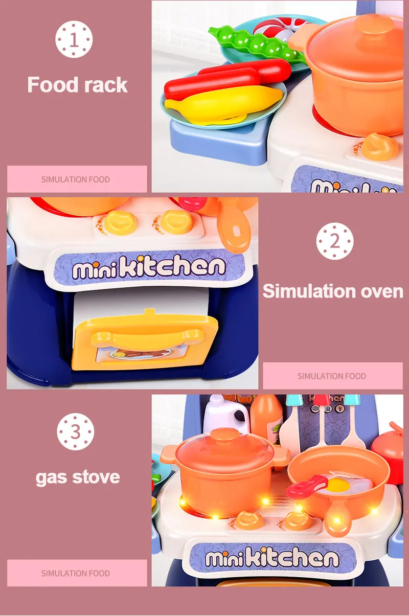 Сменные Кухонные Игрушки для приготовления пищи, детские игрушки для дома, кухонные принадлежности, кастрюли для приготовления пищи, посуда, игрушки для девочек для детей