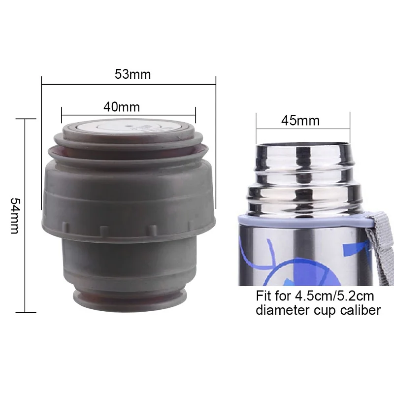 4,5/5,2 см Вакуумный Термос фляжка крышка Термокружка уличная дорожная кружка фляжка в форме пули Крышка Посуда крышкой аксессуары кружка розетки - Цвет: A3