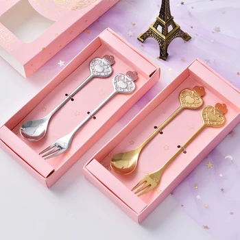 

Gold Silver Stainless Steel Cutlery Set Outdoor Portable Travel Stainless Steel Cutlery Set Noble Reusable Tableware II50DCSTZ