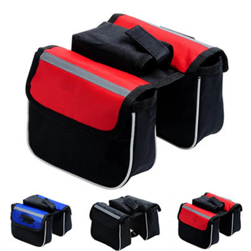 Saddle Double Frame Bag 600D Polyester Riding Accessories Storage Balance