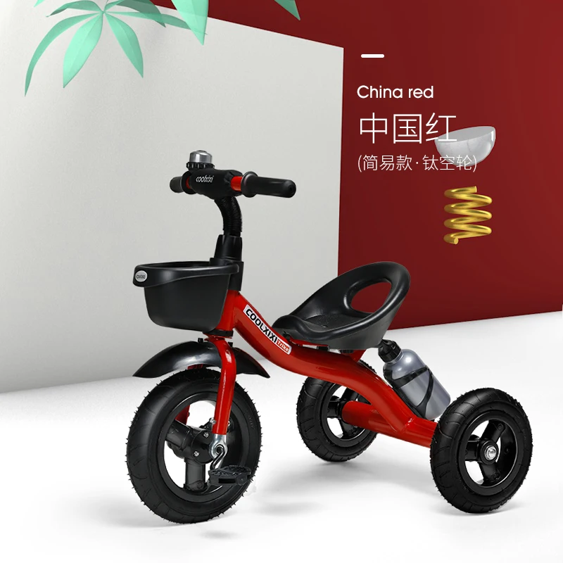 Tricycle For Infants And Young Children 1-3 Years Old Trolley Baby Bicycle For Children 2-6 Years Old - Цвет: red 3