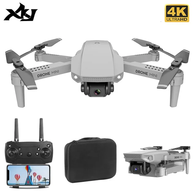 XKJ 2021 New Drone With Wide Angle HD 4K 1080P Camera Height Hold Wifi RC Foldable Quadcopter Gift Toy For Dropshipper 1