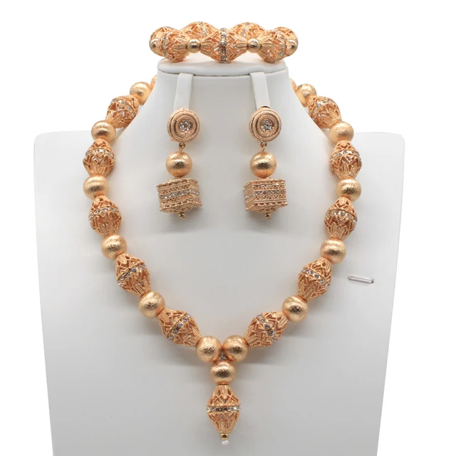 African Wedding Beads Jewelry Set 