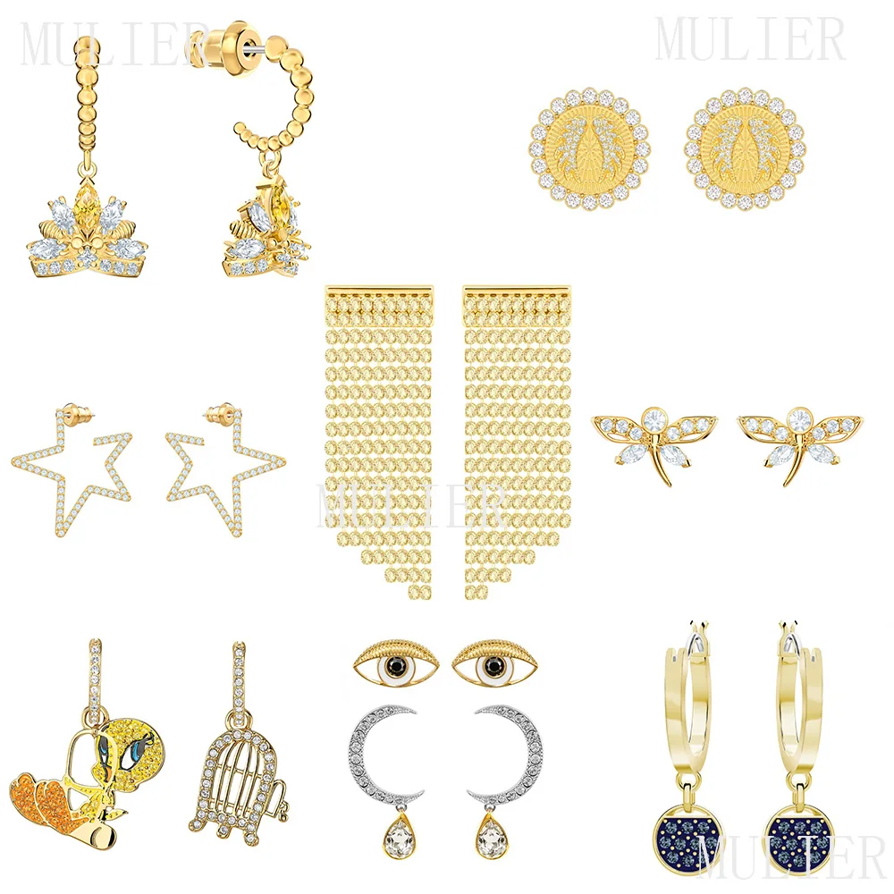 MULIER 19 SWA новые серьги серии BEE A QUEEN элегантные и благородные серьги в форме капли женские 5360978 5490439 5390820 лучший подарок