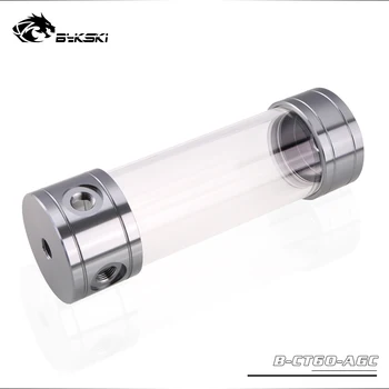 

Bykski 60MM Cylindrical Water Tank 200mm Stock Computer Watercooling Block Reservoir Red,Blue,Green Grey B-CT60-AL