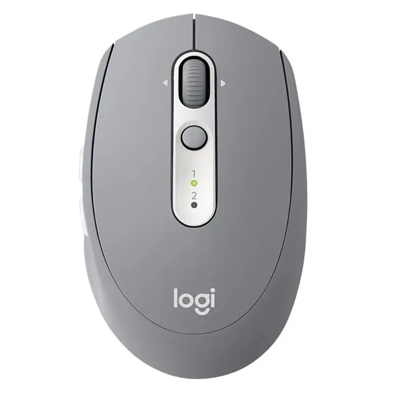 Серый Logitech M585 Bluetooth 2.4GHz Wireless Mouse Unifying Flow Optical Silent Mouse 1000DPI 7 Buttons Office Mice for PC Computer - Цвет: Серый