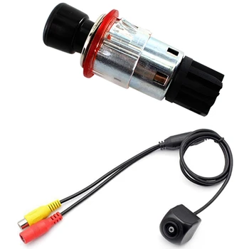 

Waterproof HD 170 Degree Fisheye Lens Starlight Car Reverse Backup Rear View Camera & Car Cigarette Lighter Socket Plug