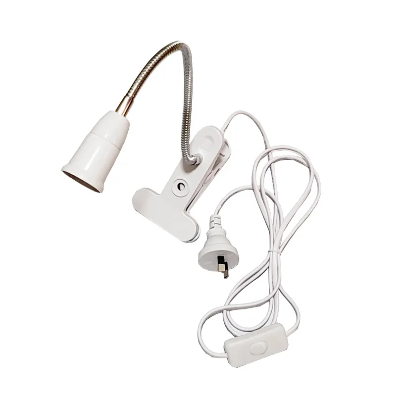 

E27 Flexiable Light Holder Socket Simple Switch Design Clip Lamp with Touch Control AU Plug
