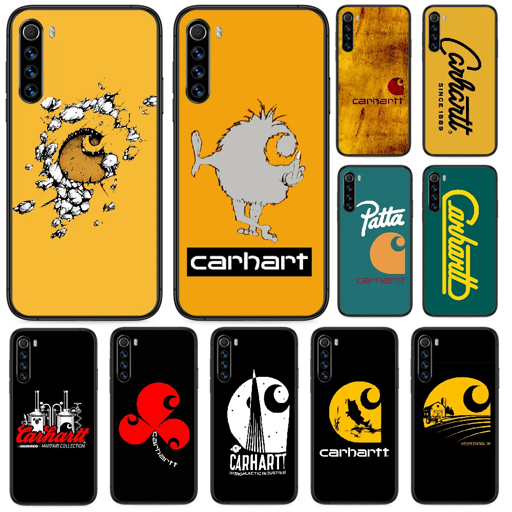 

American Fashion Brand Carhartt Phone case For Xiaomi Redmi Note 7 8 8T 9 9S 4X 7 7A 9A K30 Pro Ultra black hoesjes painting