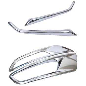 

For Mazda Cx-3 Cx3 2017 2018 2019 Accessories Front Rear Fog Lights Cover Frame Trim Abs Chrome Exterior Decoration