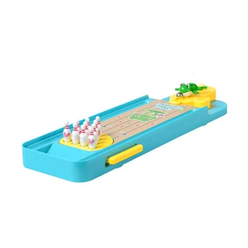 

Hot Mini Tabletop Toy Bowling Ball Playset Brain-Training Toy For Children Kid Educational Toys Birthday New Year Christmas Gift