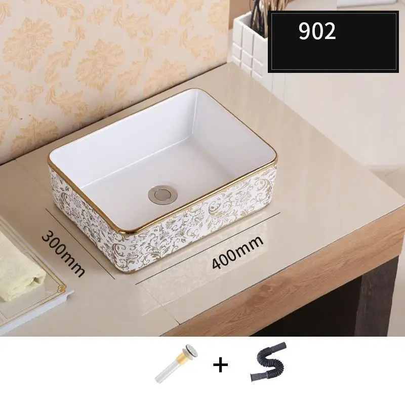 Version E Lavatorio Wastafel Pia Para Banheiro Salle De Bain Wasbak Vessel Bowl Black Sobre Encimera Bathroom Basin Lavabo Sink Washbasin - Цвет: Version E