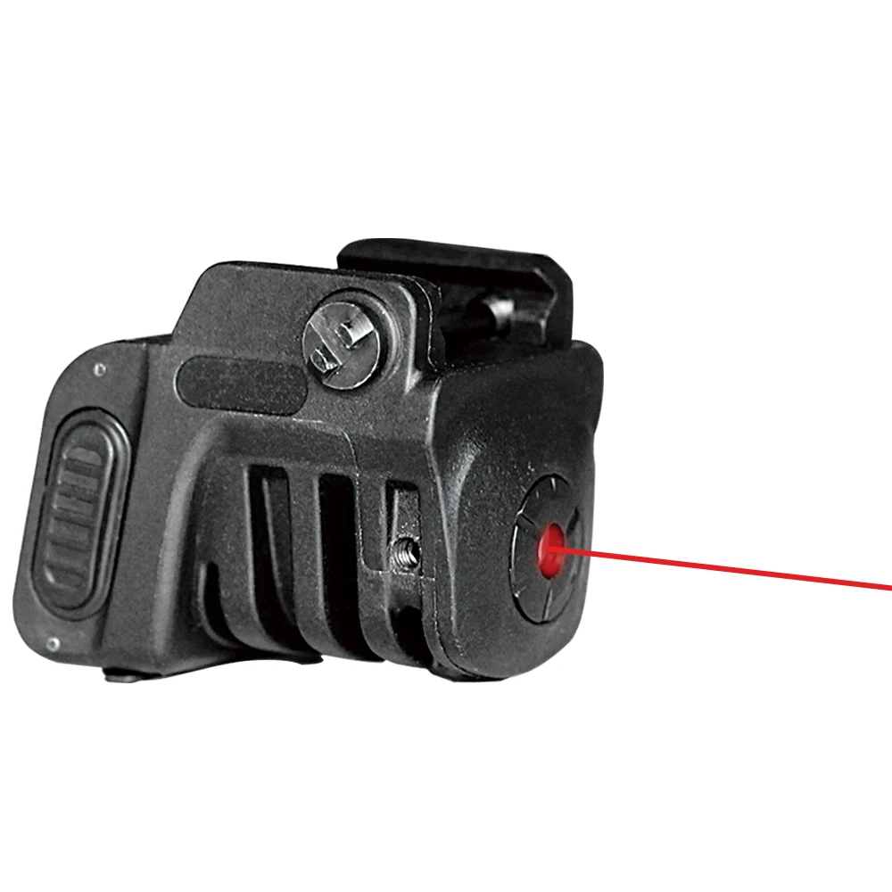 Red Laser Пистолет Мини зеленый красный лазерный прицел Тактическое Военное Снаряжение перезаряжаемая USB лазерная указка для Glock 17 Colt 1911 компактный пистолет - Цвет: Red Laser