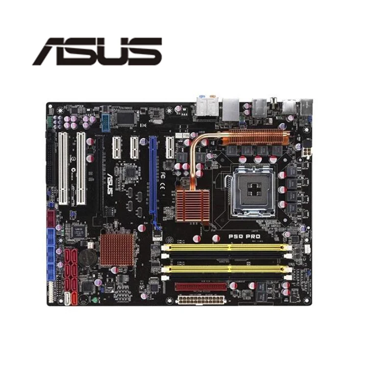 Для Asus P5Q Pro настольная материнская плата P45 Socket LGA 775 Q8200 Q8300 DDR2 оригинальная б/у материнская плата в продаже