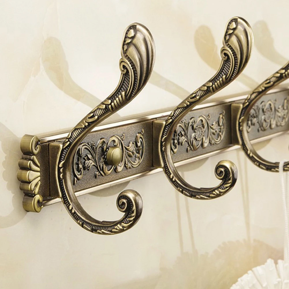 Luxury Robe Hanging Hook Wall Mount Hanger Bathroom Decorative Coat Clothes Rack Hanger Home Accessories