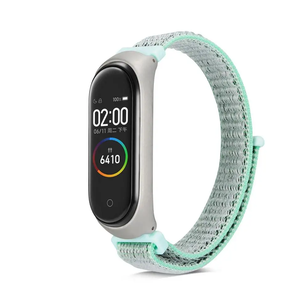 Нейлон Mi Band Watch Band для Mi 3 4 браслет ремешок сменный ремешок для часов Браслет Смарт-часы аксессуары