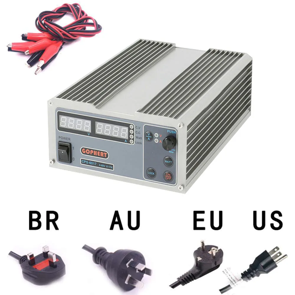 Регулируемый источник питания постоянного тока CPS-6017 Регулируемый источник питания постоянного тока 0-60V0-17 adcgophhert источник питания